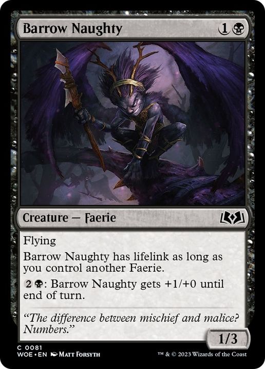 Barrow Naughty in the group Magic the Gathering / Types / Colors / Black at Proxyprinters.com (37954)