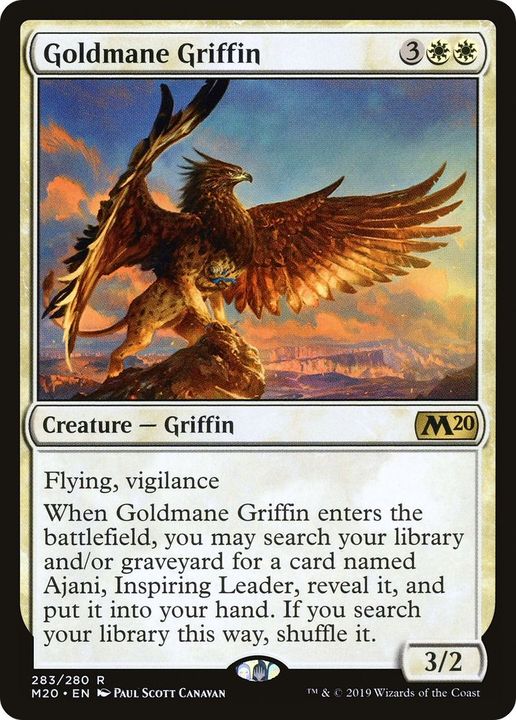 Goldmane Griffin in the group Magic the Gathering / Sets / Core Set 2020 at Proxyprinters.com (37971)