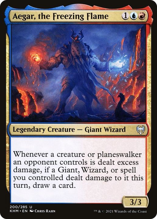 Aegar, the Freezing Flame in the group Magic the Gathering / Types / Colors / Multicolors / R, U at Proxyprinters.com (38001)