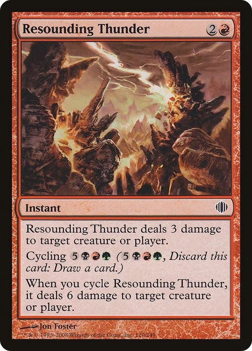 Resounding Thunder in the group Magic the Gathering / Types / Colors / Red at Proxyprinters.com (38013)