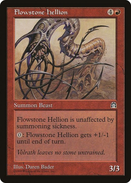 Flowstone Hellion in the group Magic the Gathering / Types / Colors / Red at Proxyprinters.com (38016)