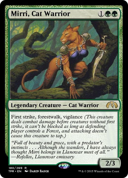 Mirri, Cat Warrior in the group Magic the Gathering / Types / Creatures / Warrior at Proxyprinters.com (3803)