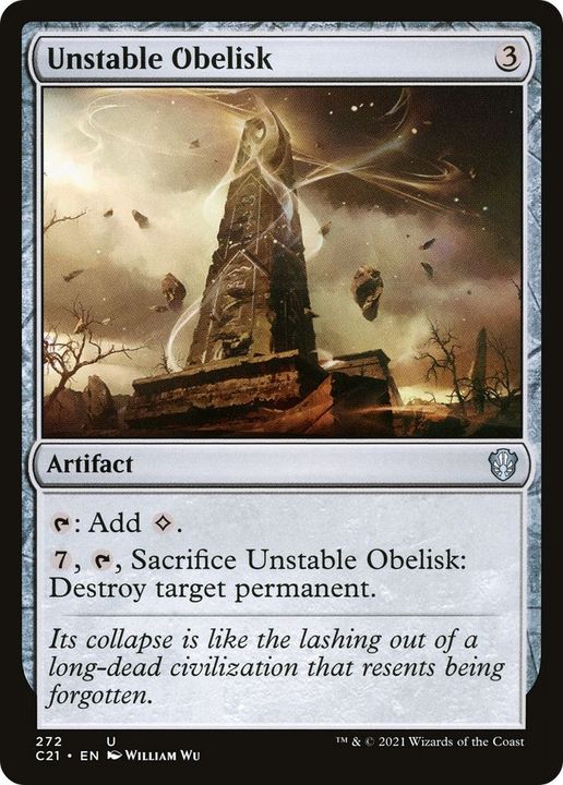 Unstable Obelisk in the group Magic the Gathering / Types / Artifacts / Artifact at Proxyprinters.com (38036)