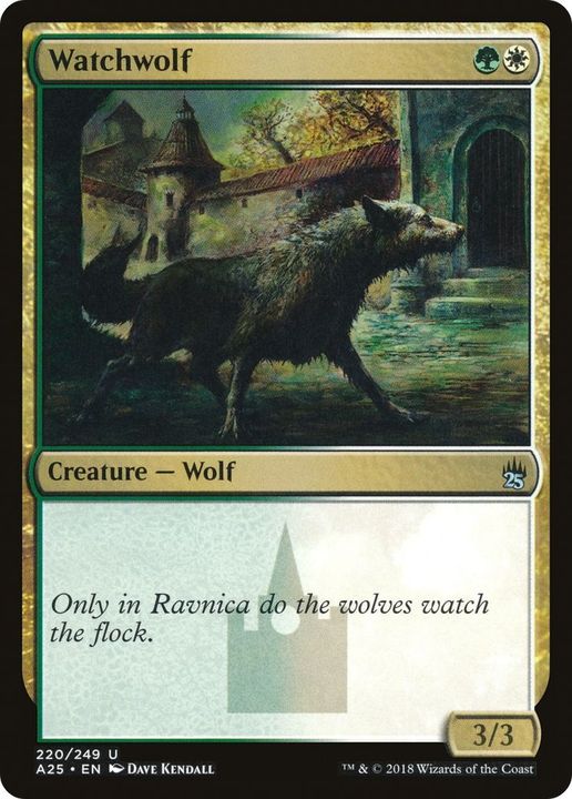 Watchwolf in the group Magic the Gathering / Types / Colors / Multicolors / G, W at Proxyprinters.com (38054)