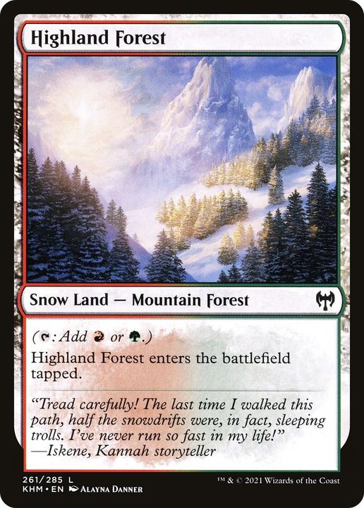 Highland Forest in the group Magic the Gathering / Sets / Kaldheim at Proxyprinters.com (38061)