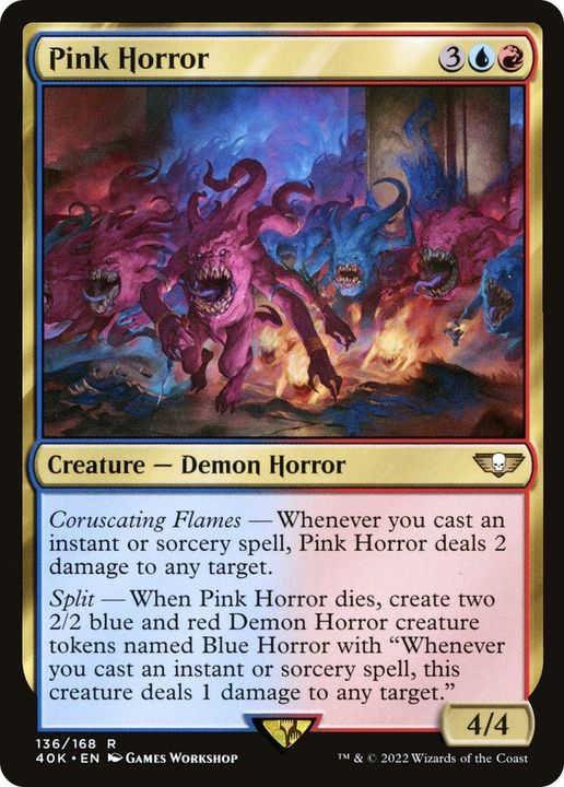 Pink Horror in the group Magic the Gathering / Types / Colors / Multicolors / R, U at Proxyprinters.com (38066)