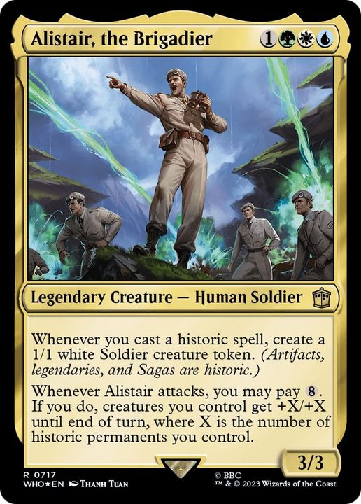 Alistair, the Brigadier in the group Magic the Gathering / Sets / Doctor Who at Proxyprinters.com (3808)