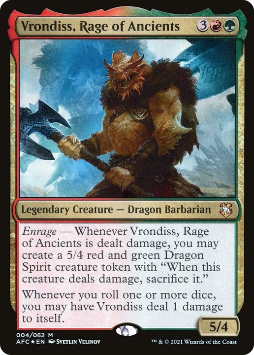 Vrondiss, Rage of Ancients in the group Magic the Gathering / Sets / Forgotten Realms Commander at Proxyprinters.com (38083)