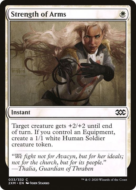 Strength of Arms in the group Magic the Gathering / Types / Colors / White at Proxyprinters.com (38090)