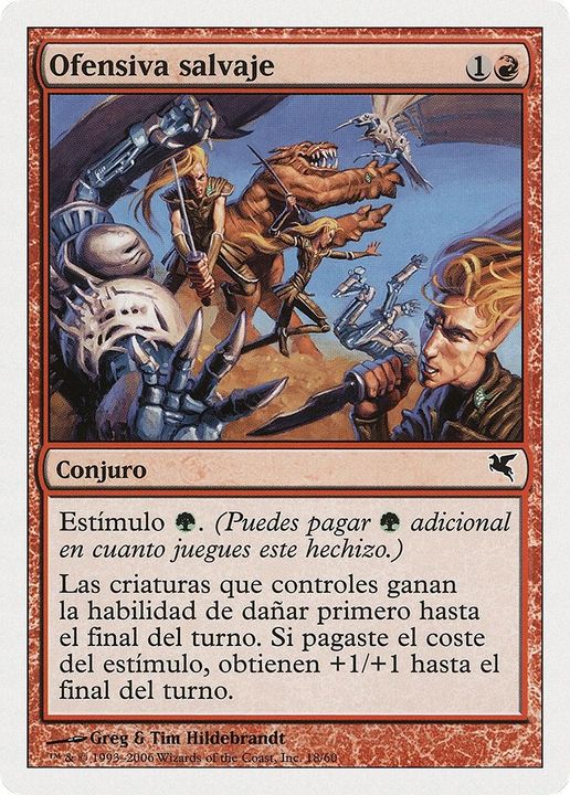 Savage Offensive in the group Magic the Gathering / Types / Colors / Red at Proxyprinters.com (38098)