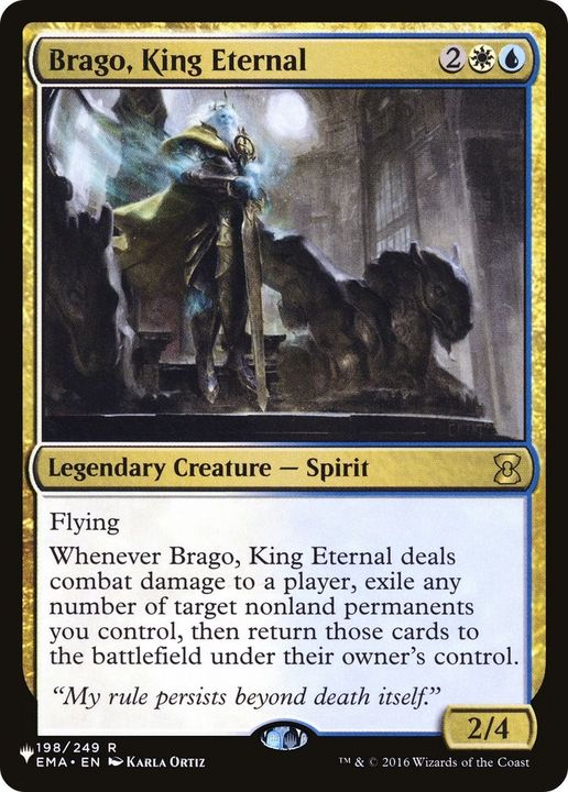 Brago, King Eternal in the group Magic the Gathering / Types / Colors / Multicolors / U, W at Proxyprinters.com (3810)