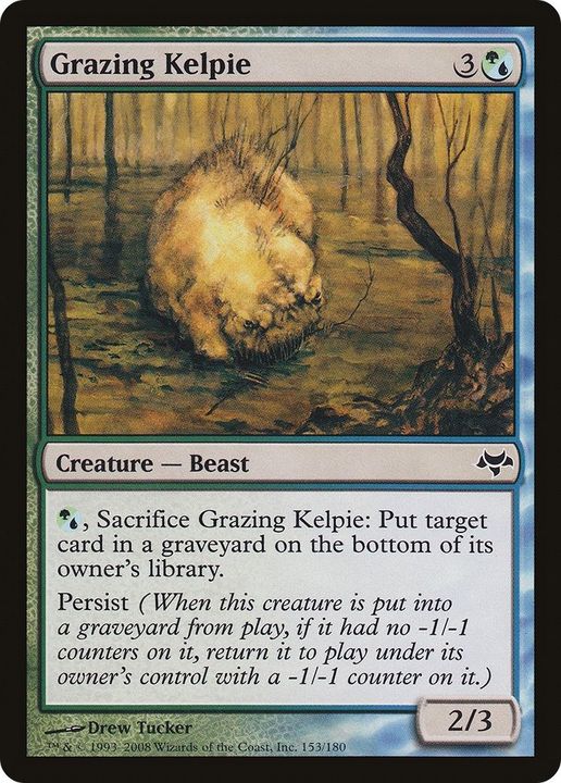 Grazing Kelpie in the group Magic the Gathering / Types / Colors / Multicolors / G, U at Proxyprinters.com (38302)