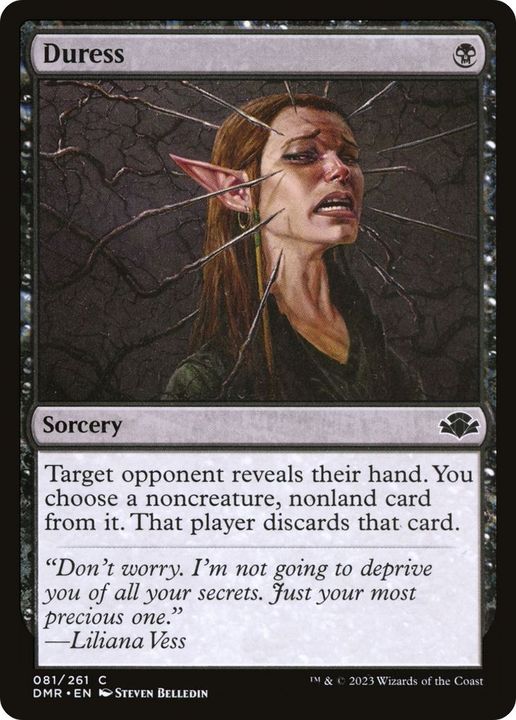 Duress in the group Magic the Gathering / Types / Colors / Black at Proxyprinters.com (38303)