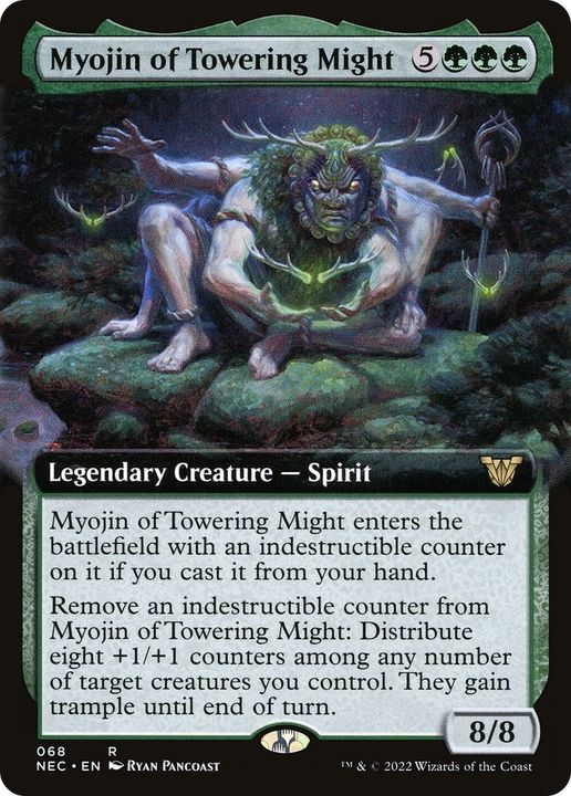 Myojin of Towering Might in the group Magic the Gathering / Sets / Neon Dynasty Commander at Proxyprinters.com (38307)