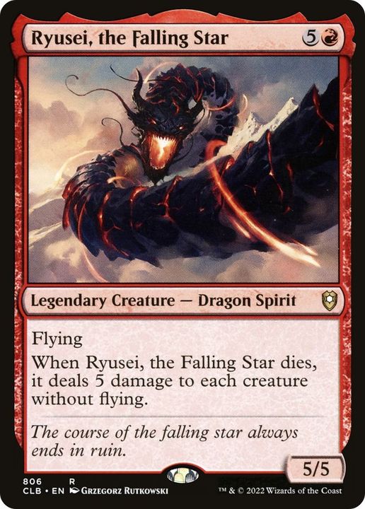 Ryusei, the Falling Star in the group Magic the Gathering / Types / Colors / Red at Proxyprinters.com (38318)