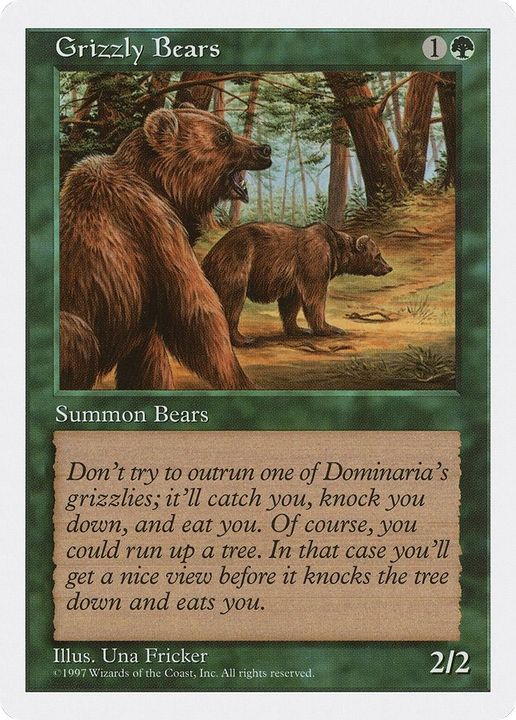 Grizzly Bears in the group Magic the Gathering / Sets / Fifth Edition at Proxyprinters.com (38324)