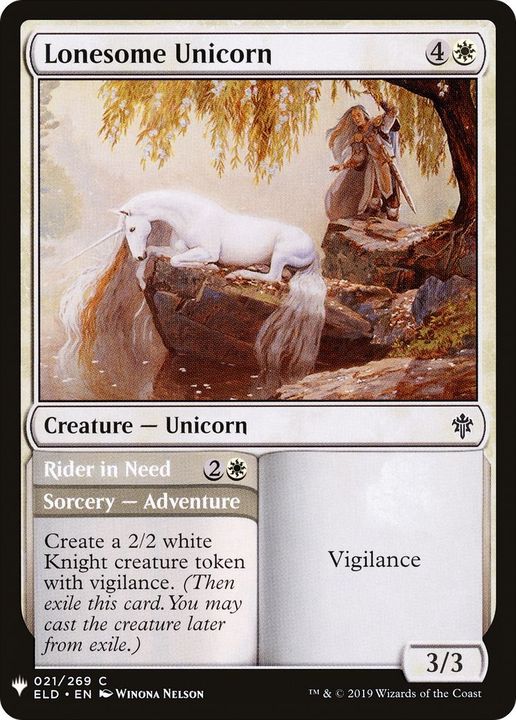 Lonesome Unicorn // Rider in Need in the group Magic the Gathering / Sets / The List at Proxyprinters.com (38376)