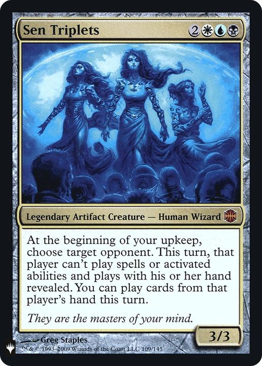 Sen Triplets in the group Magic the Gathering / Types / Artifacts / Legendary Artifact at Proxyprinters.com (38419)