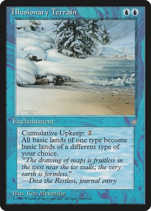 Illusionary Terrain in the group Magic the Gathering / Types / Enchantment / Enchantment at Proxyprinters.com (38432)