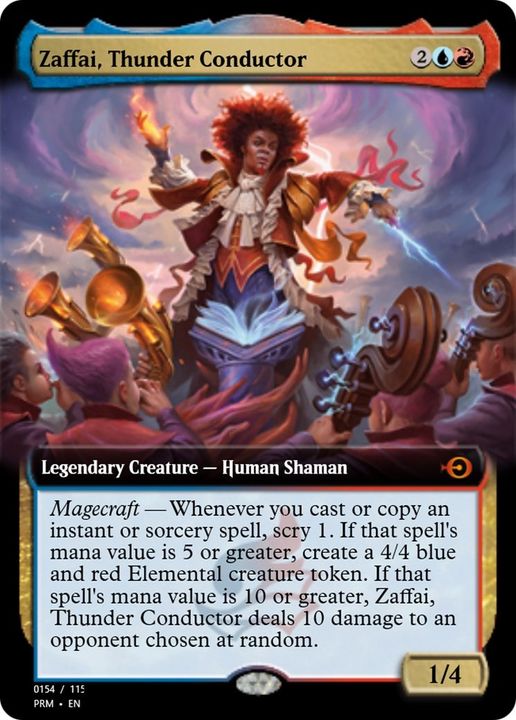 Zaffai, Thunder Conductor in the group Magic the Gathering / Types / Colors / Multicolors / R, U at Proxyprinters.com (38453)