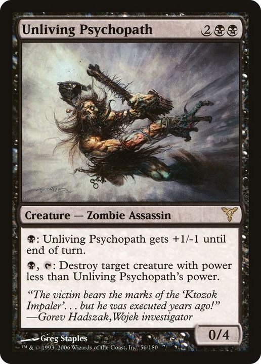 Unliving Psychopath in the group Magic the Gathering / Types / Creatures / Zombie at Proxyprinters.com (38495)