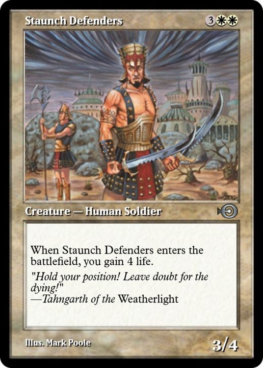 Staunch Defenders in the group Magic the Gathering / Types / Creatures / Human at Proxyprinters.com (38511)