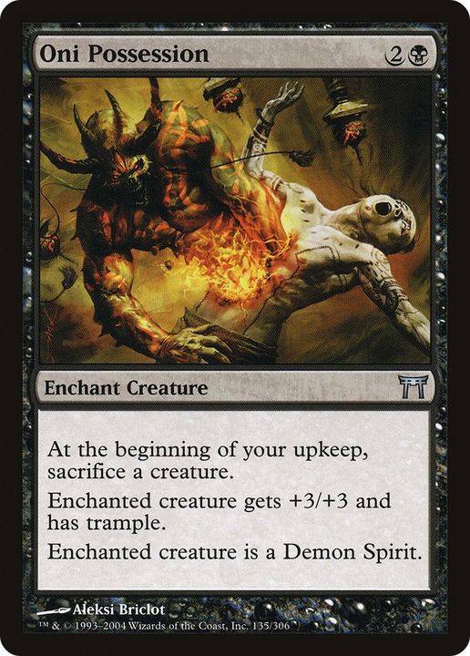 Oni Possession in the group Magic the Gathering / Types / Colors / Black at Proxyprinters.com (38521)