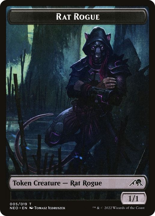 Rat Rogue in the group Magic the Gathering / Sets / Kamigawa: Neon Dynasty Tokens at Proxyprinters.com (38522)