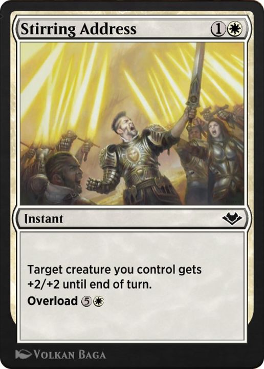 Stirring Address in the group Magic the Gathering / Types / Colors / White at Proxyprinters.com (38548)