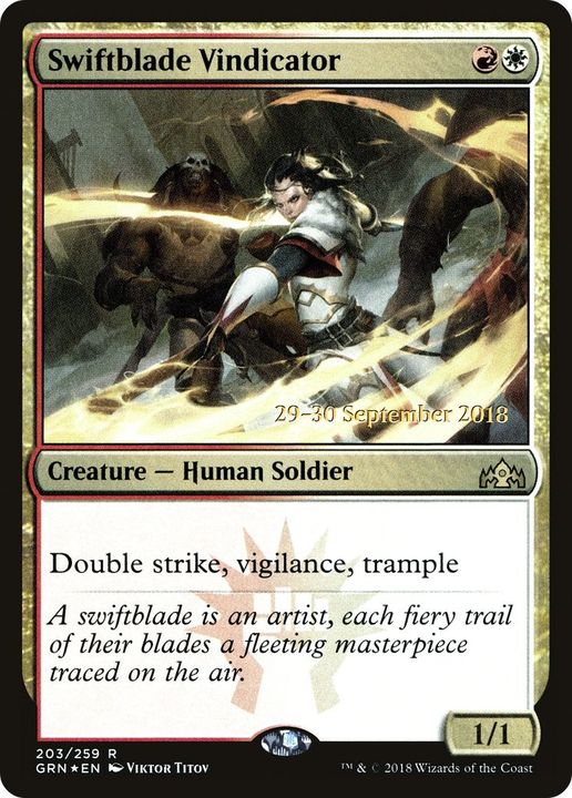 Swiftblade Vindicator in the group Magic the Gathering / Types / Colors / Multicolors / R, W at Proxyprinters.com (3856)