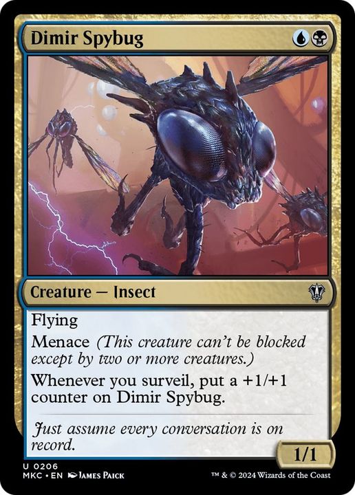 Dimir Spybug in the group Magic the Gathering / Types / Colors / Multicolors / B, U at Proxyprinters.com (38571)