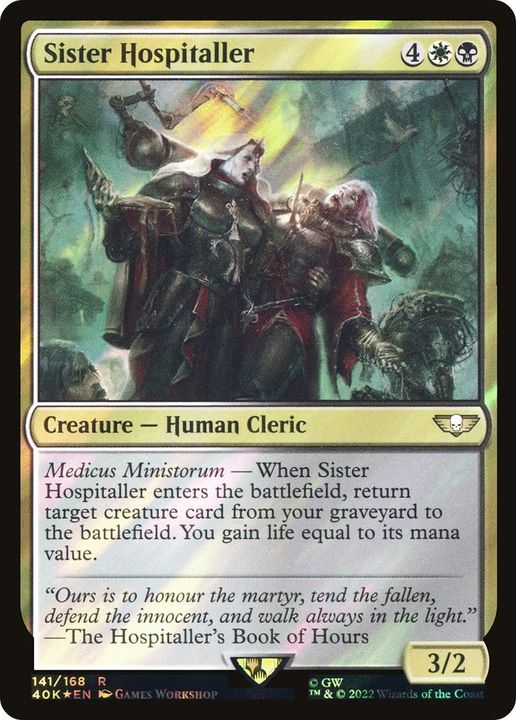 Sister Hospitaller in the group Magic the Gathering / Sets / Warhammer 40,000 Tokens at Proxyprinters.com (38637)