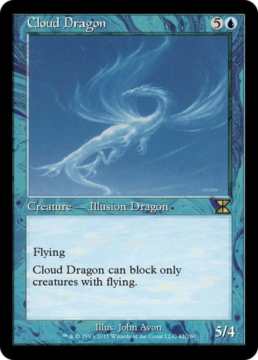 Cloud Dragon in the group Magic the Gathering / Types / Colors / Blue at Proxyprinters.com (38638)