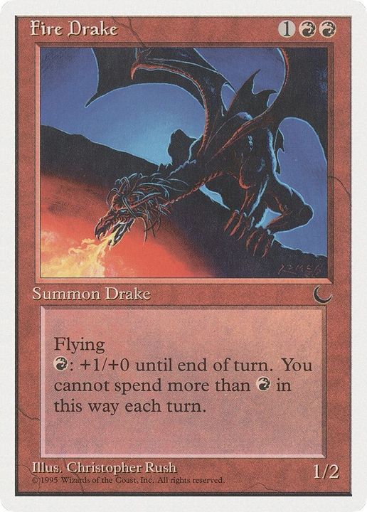 Fire Drake in the group Magic the Gathering / Types / Colors / Red at Proxyprinters.com (38641)