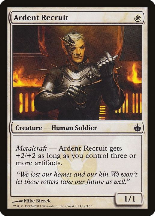 Ardent Recruit in the group Magic the Gathering / Types / Creatures / Human at Proxyprinters.com (38677)