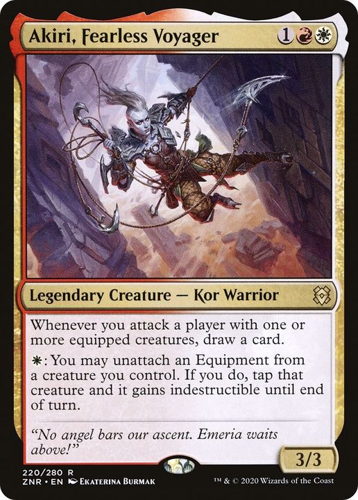 Akiri, Fearless Voyager in the group Magic the Gathering / Types / Colors / Multicolors / R, W at Proxyprinters.com (38720)