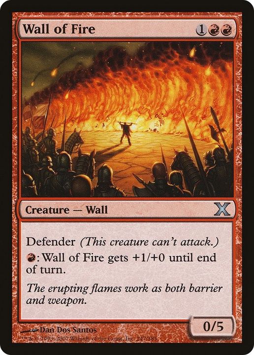 Wall of Fire in the group Magic the Gathering / Sets / Tenth Edition at Proxyprinters.com (38721)