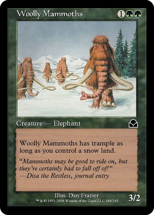 Woolly Mammoths in the group Magic the Gathering / Sets / Mercadian Masques at Proxyprinters.com (38735)