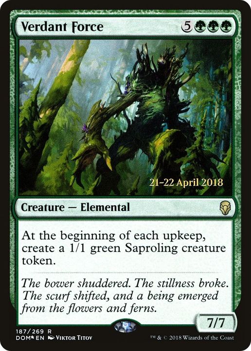 Verdant Force in the group Magic the Gathering / Sets / Dominaria Promos at Proxyprinters.com (38760)