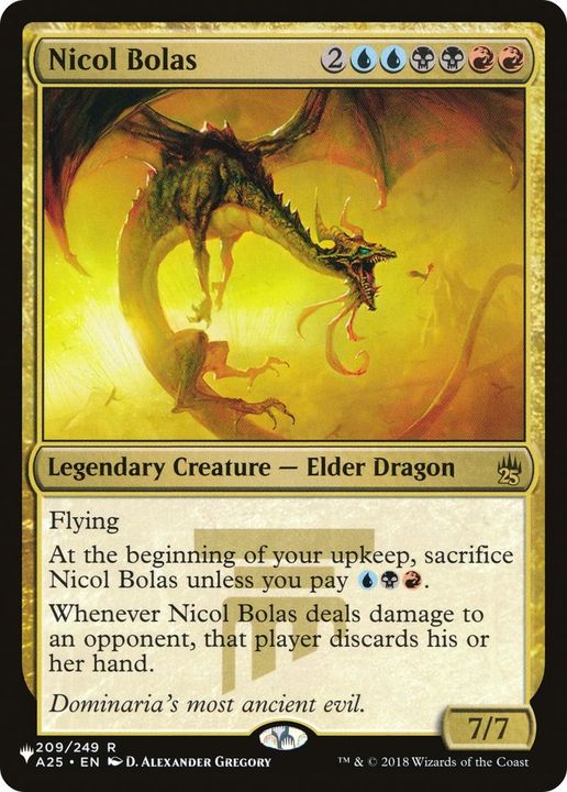 Nicol Bolas in the group Magic the Gathering / Types / Colors / Multicolors / B, R, U at Proxyprinters.com (38779)