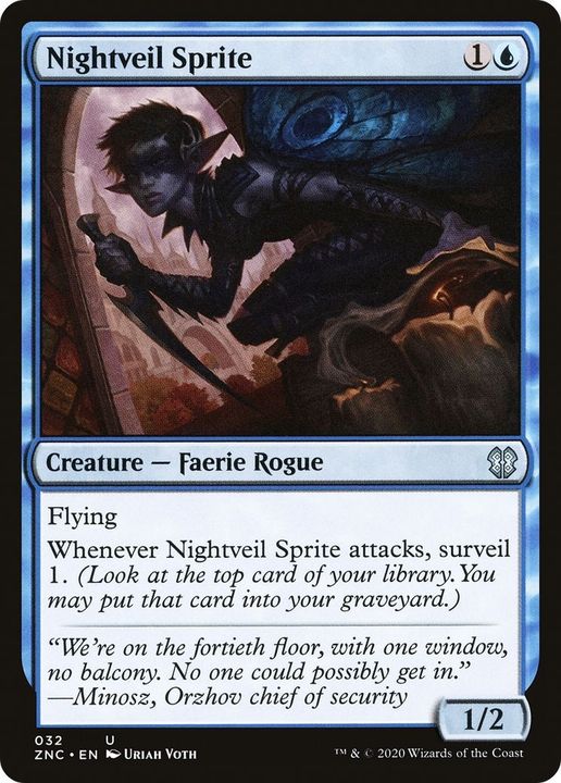 Nightveil Sprite in the group Magic the Gathering / Sets / Zendikar Rising Commander at Proxyprinters.com (38789)