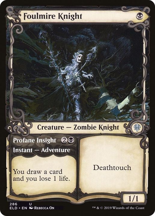 Foulmire Knight // Profane Insight in the group Magic the Gathering / Sets / Throne of Eldraine at Proxyprinters.com (38790)