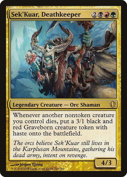 Sek'Kuar, Deathkeeper in the group Magic the Gathering / Types / Colors / Multicolors / B, G, R at Proxyprinters.com (3884)