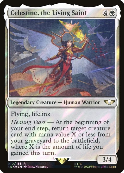 Celestine, the Living Saint in the group Magic the Gathering / Types / Creatures / Warrior at Proxyprinters.com (38878)