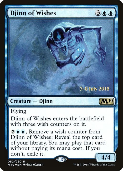 Djinn of Wishes in the group Magic the Gathering / Types / Colors / Blue at Proxyprinters.com (3893)