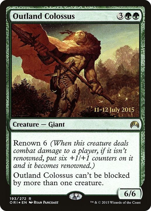 Outland Colossus in the group Magic the Gathering / Types / Colors / Green at Proxyprinters.com (38946)