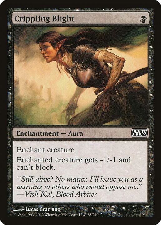 Crippling Blight in the group Magic the Gathering / Types / Colors / Black at Proxyprinters.com (38972)