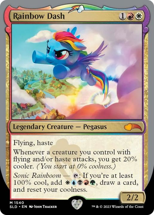 Rainbow Dash in the group Magic the Gathering / Types / Colors / Multicolors / R, W at Proxyprinters.com (39008)