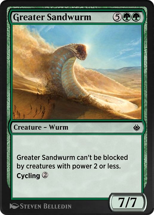 Greater Sandwurm in the group Magic the Gathering / Types / Colors / Green at Proxyprinters.com (39019)