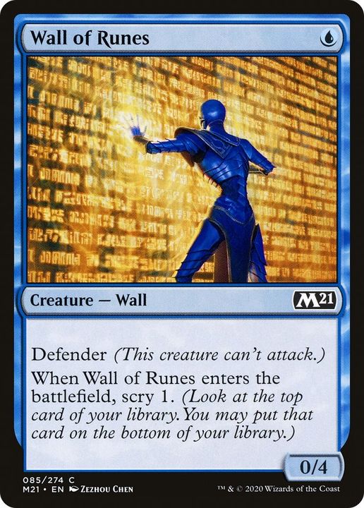 Wall of Runes in the group Magic the Gathering / Types / Colors / Blue at Proxyprinters.com (39024)